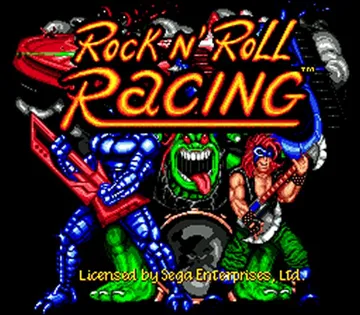 Rock 'n' Roll Racing (Europe) screen shot title